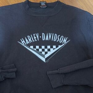 Harley Davidson washed black Vintage sweatshirt - fits more like a M